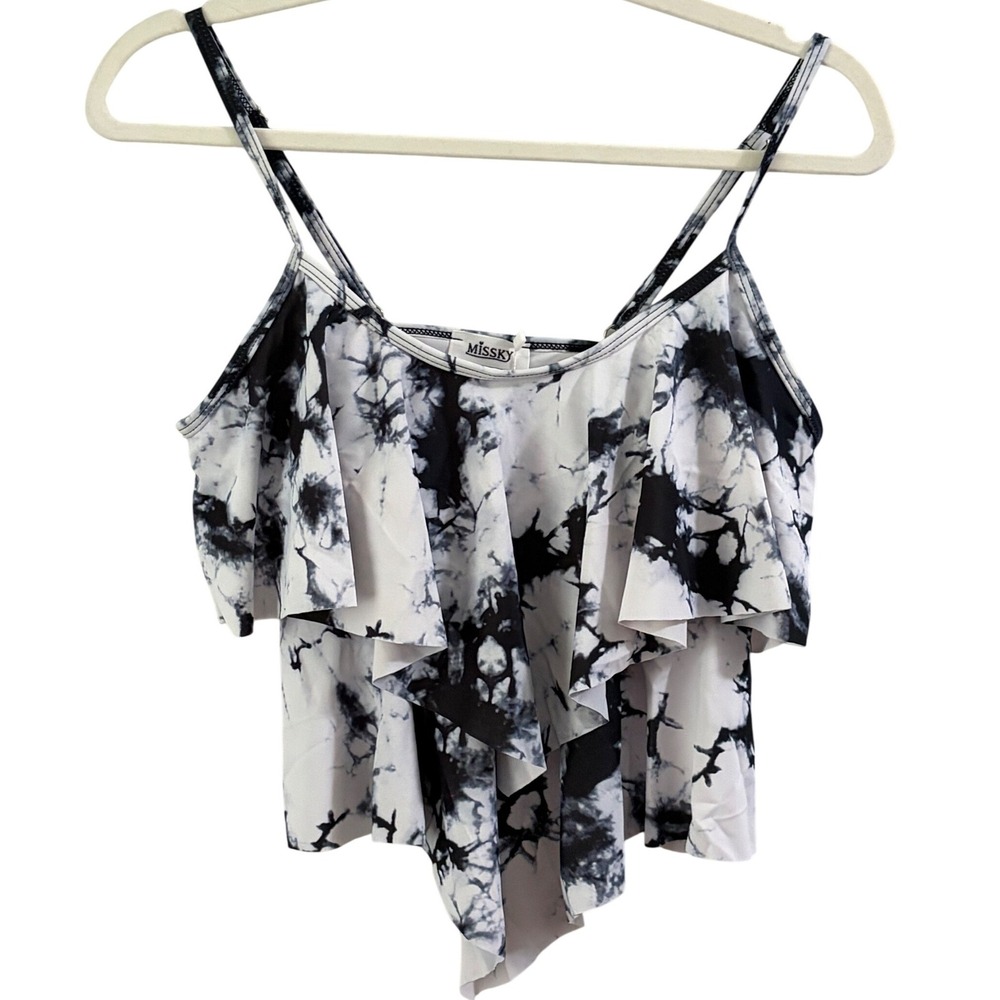 Missky Kohl's Web Exclusive‎ Black Tie Dye 2 Piece Swimsuit Women's Small NWT